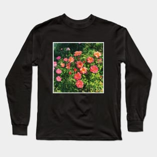 Pretty Pink Flowers Photography design with blue sky nature lovers Long Sleeve T-Shirt